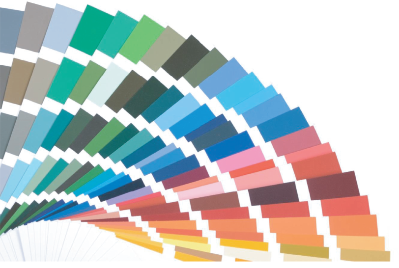 Windows and doors options - colour chart